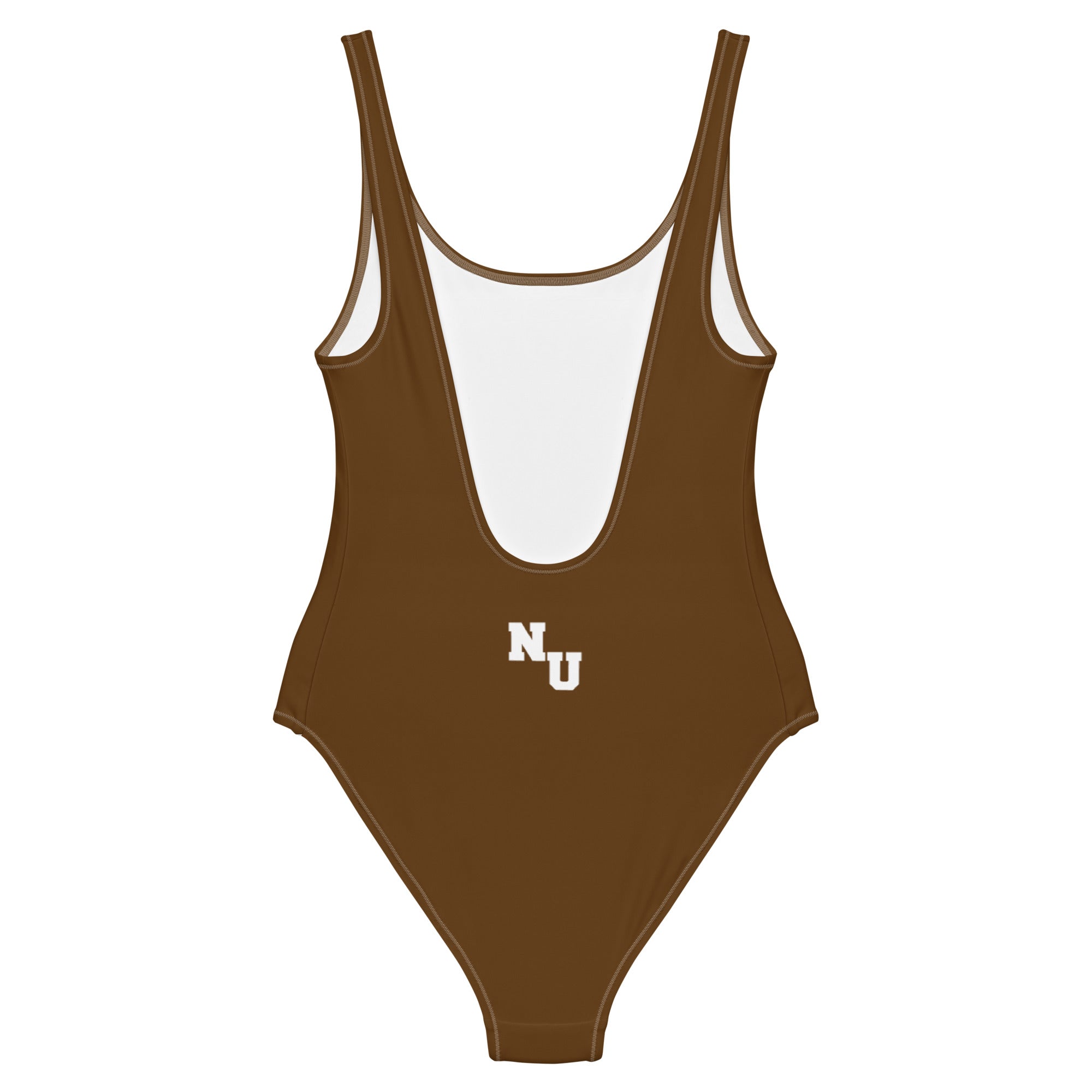 WMNS NAMELESS ONE-PIECE SWIMSUIT [BROWN]