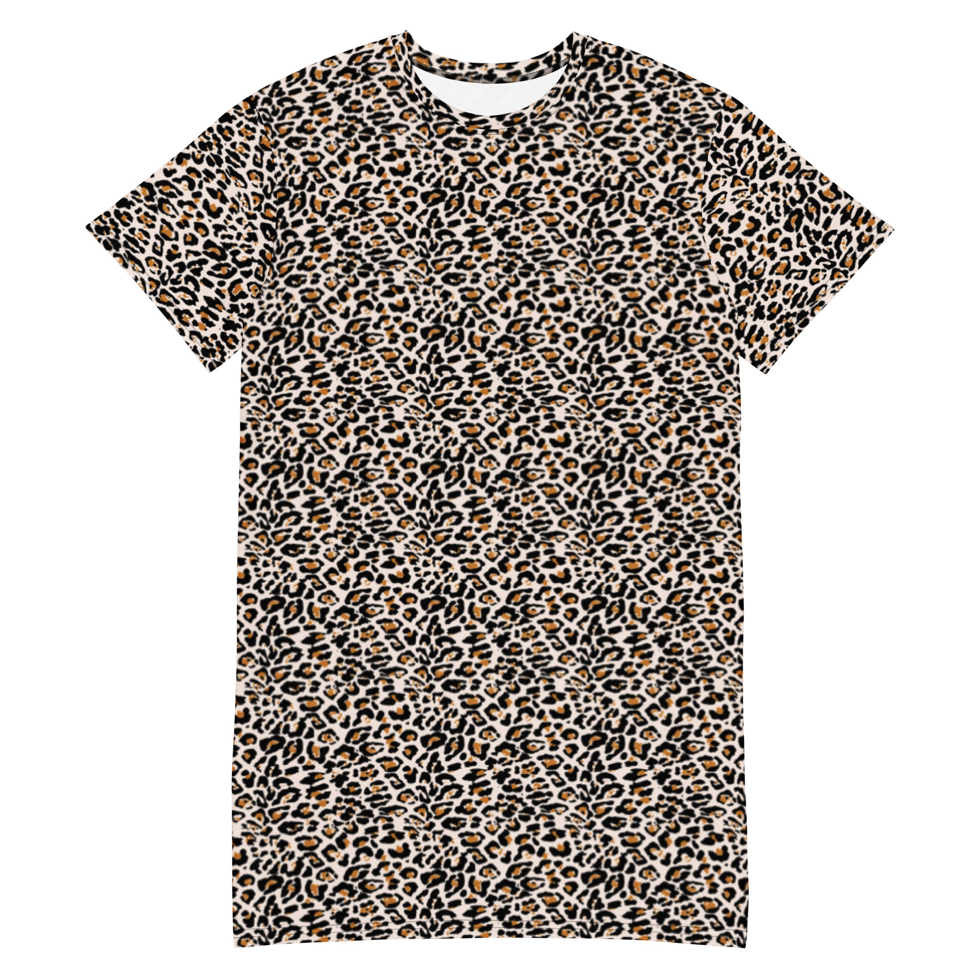 Wmns Leopard T-shirt Dress