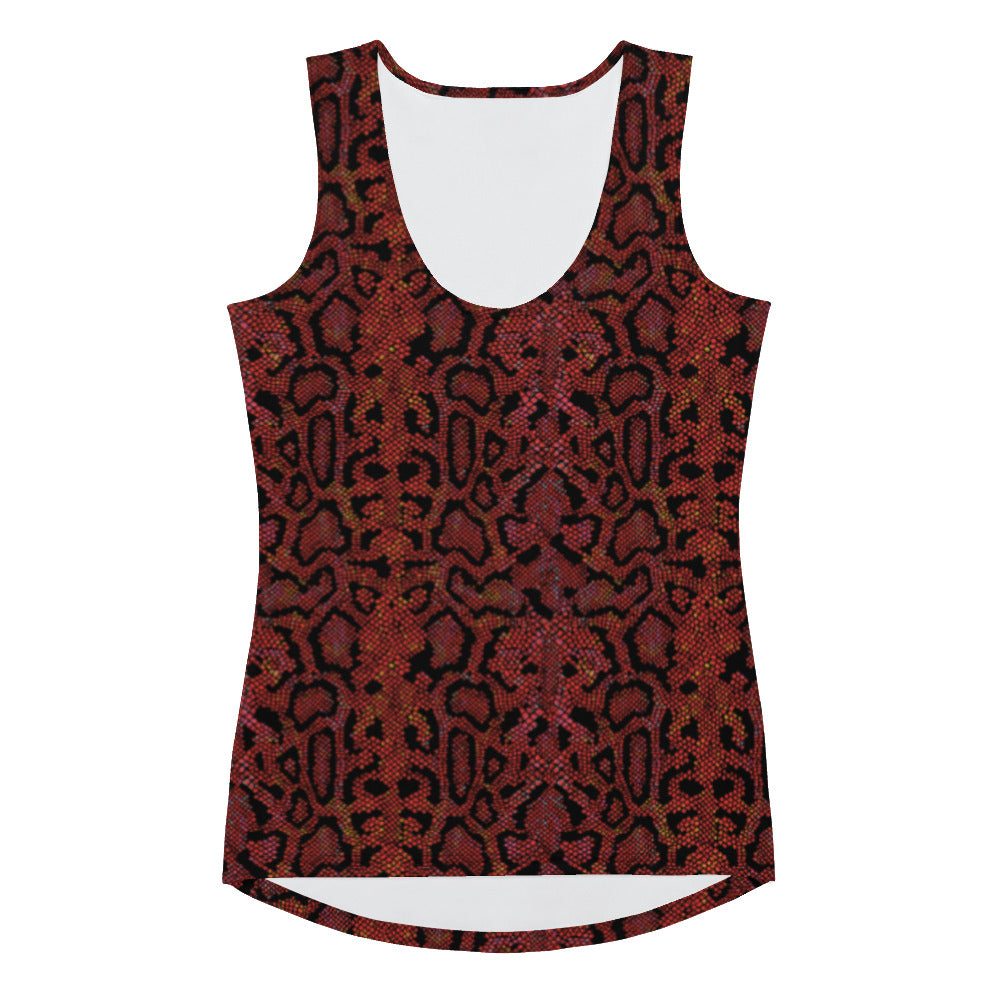 Wmns Red Reptile Tank Top