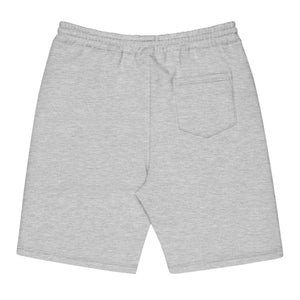 EMBROIDERED “NAMELESS IS LOVE” FLEECE SHORTS [GREY]
