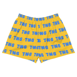 Wmns T.N.S Short Shorts - [Gold/Blue]
