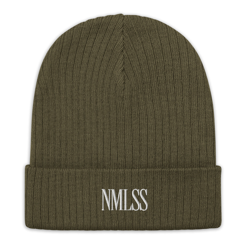 NMLSS LOGO CABLE BEANIE - M. GREEN