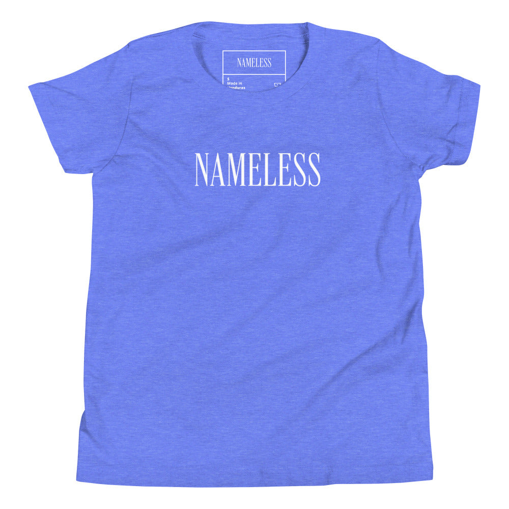 YOUTH NAMELESS TEE [HEATHER BLUE]